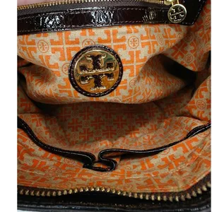 Tory Burch brown crinkled bag thumbnail 10