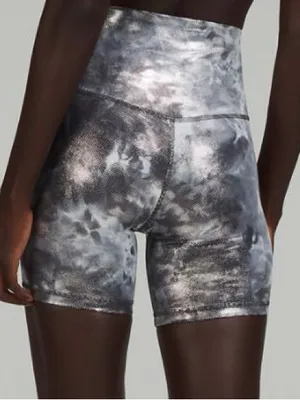Lululemon align high rise shorts foil shine tie dye 12 special edition thumbnail 2