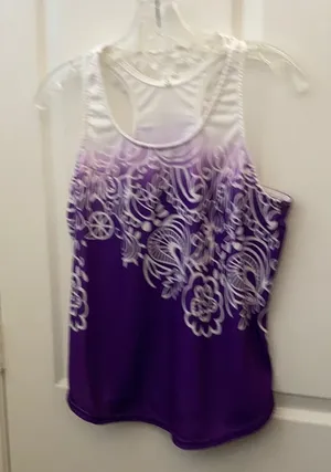 FINAL MARKDOWN Ladies racerback tank xl Purple thumbnail 1