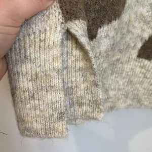 Anthropologie Moth Camo Knit Pullover Sweater Brown‎ Tan S Soft Cozy Fall thumbnail 5