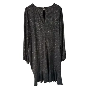 Torrid Party Dress Sparkle Ruched Long Sleeve Plus‎ Size 2 / 2X thumbnail 2