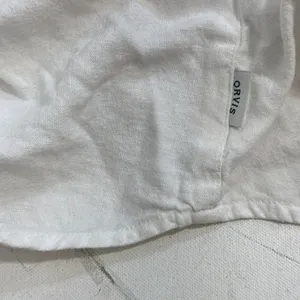 Orvis Linen White Beach Coastal Lagenlook Minimalist Blouse Size Medium thumbnail 10
