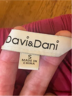 Davi & Dani Embroidered Maxi Dress Pink Size S thumbnail 2