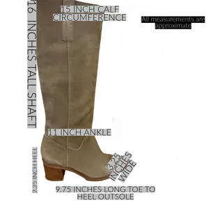 Steven By Steve Madden Taupe Brown Suede Heeled Calf High Boots (7) thumbnail 12