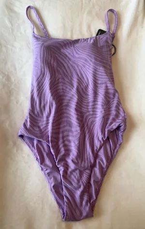 Love & Sports Jacquard Santorini Square Neck One-Piece Swimsuit thumbnail 1