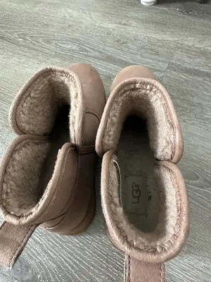 UGG Blush Taupe Ankle Boots with Shearling Lining thumbnail 8