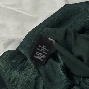 Lulus Let Me Entertain You Dark Green Satin Wide-Leg Jumpsuit thumbnail 7
