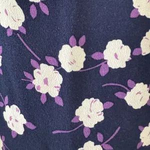 J Crew Dress Womens Purple Navy Scattered Peony Floral Tie Neck Tiered SZ M thumbnail 14