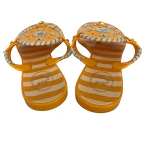 Jack‎ Rogers Georgica Jelly Sandals Tangerine White Size 7 thumbnail 6