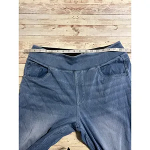 Halara Flex High Waisted Wide Leg Jeans Size XL Blue Stretch Denim thumbnail 7