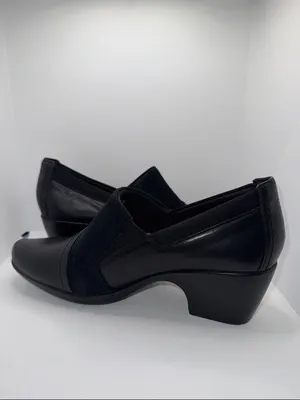 Clarks Emily Step Loafer Bootie Shoes Black Leather Women’s 9 thumbnail 4
