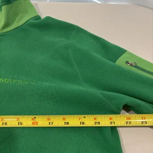 Marmot Polartec 1/4 Zip Green Fleece Pullover Medium Lightweight Outdoor Hiking thumbnail 6