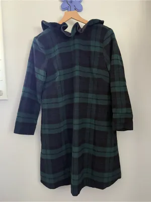 Tuckernuck Medium Blackwatch Daphne Dress Plaid Green Wool Holiday Christmas thumbnail 3