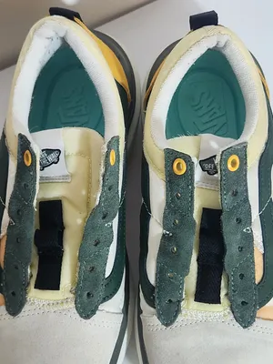 Vans Old Skool Overt Plus ComfyCush Green and Yellow Sneakers Women 7.5 Men 6 thumbnail 7