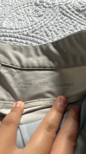 Tan Old Navy, active slim khakis thumbnail 2