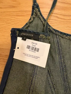 Olivaceous Dark Denim Corset thumbnail 4