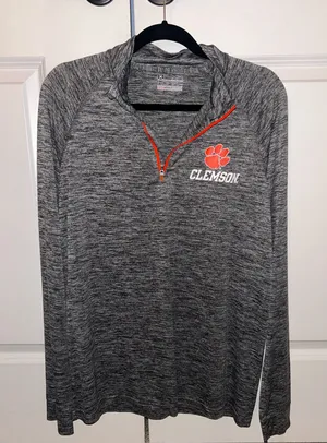 Under Armour Clemson quarter zip long sleeve thumbnail 1