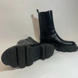 EGO Women’s UK7 (US9) Black Combat Boots thumbnail 5