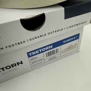 Tretorn Women's White Serve Sneakers New in Box Size 7 thumbnail 3