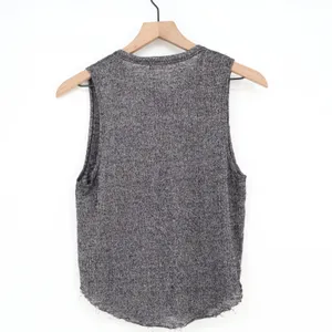 Project Social T Tank Top Womens Small Urban Outfitters Grey Muscle Raw Hem Good thumbnail 5