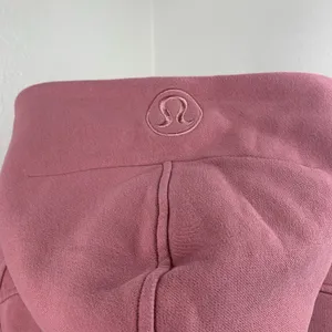 Lululemon Scuba Oversized Full Zip Hoodie Sweatshirt Brier Rose Pink Sz XS/S thumbnail 7