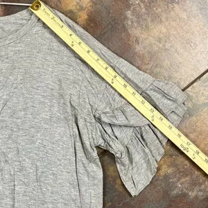 Lavender Field Ruffle Short Sleeve Raw Hem Top Medium thumbnail 8