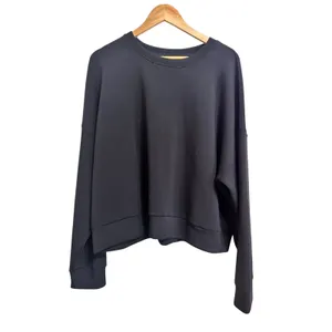 Spanx AirEssentials Crewneck Sweatshirt Womens Black Oversized Pullover 2X‎ thumbnail 6