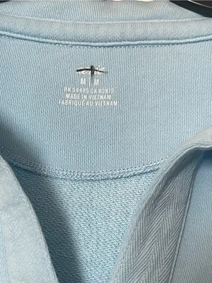 Aerie Sweatshirt Oversized size M Blue Long Sleeve V Neck thumbnail 3