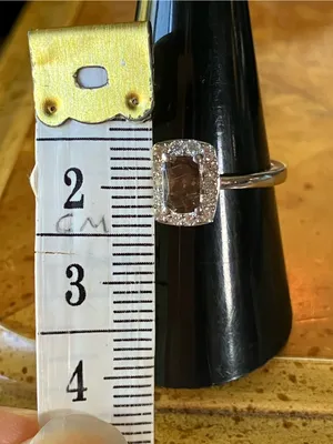 Color Changing Garnet Moissanite Ring Size 9 Silver thumbnail 11