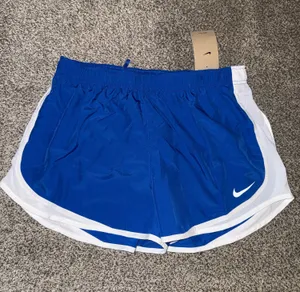 Nike Tempo Dri-FIT Athletic Running Shorts Blue/White thumbnail 1