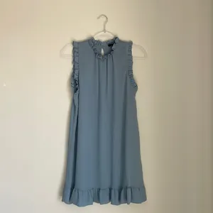 VICI Light Blue Ruffle Mini Dress thumbnail 2