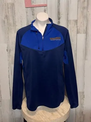 Lands’ End The Outfitters Quarter Zip Pullover | Navy Blue | Size Large thumbnail 1