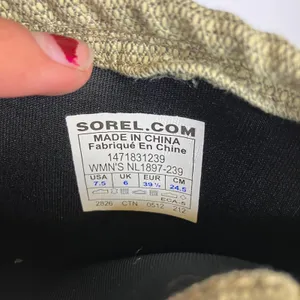 Sorel Conquest Carly tall boots tan olive green women's size 7.5 trendy winter‎ thumbnail 9