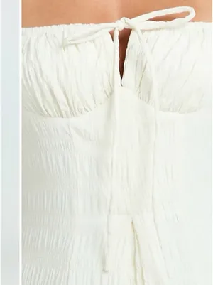 NWT SHOWPO Off White maxi dress size 6 thumbnail 6