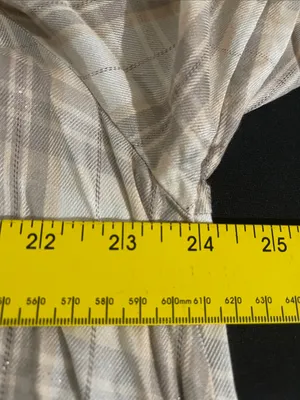 LC Lauren Conrad Beige Plaid Scoop-Neck Tunic thumbnail 5