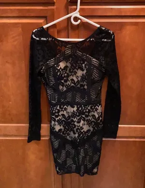 Women’s Black Lace Large Dress thumbnail 1