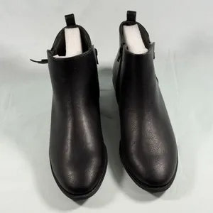 JOURNEE COLLECTION Size-8.5M‎ Womens Ellis Ankle Boot Shoe Black Faux Leather thumbnail 9