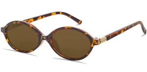 Boten‎ Retro Oval Sunglasses Tortoiseshell Brown Lens 90s Trendy Small Round NWT thumbnail 1