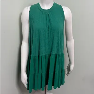 Free People right on time green tunic tank medium thumbnail 6