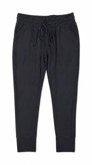 FP Movement Jogger Sweatpants Womens L Black Drawstring Pocket Lounge Athleisure thumbnail 1