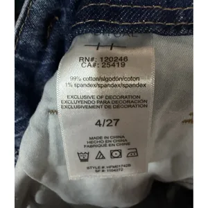 Habitual Wide Leg Jeans Medium Wash High Rise Denim Pants Women 4/27 thumbnail 5