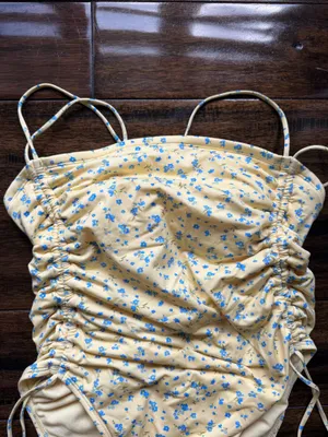 Wild Fable Yellow One-Piece Swimsuit thumbnail 2