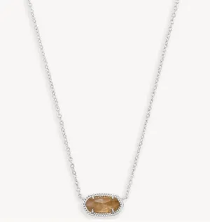 Kendra Scott Elisa Silver Pendant Necklace thumbnail 1