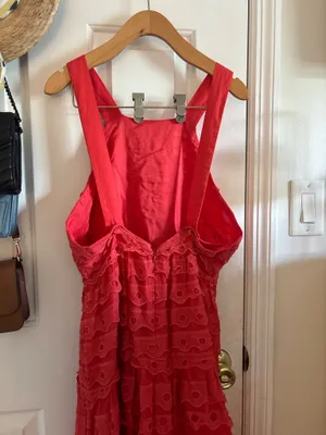 Maeve Anthropologie RED SKIRTED DRESS thumbnail 4