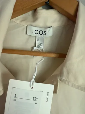 NEW COS minimal cotton polo shirt Medium thumbnail 7
