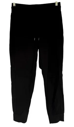 Crz yoga black sweatpants elastic waist pockets women's size 12 casual athletic‎ thumbnail 1