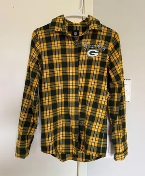 Green Bay Packers Flannel NFL thumbnail 1