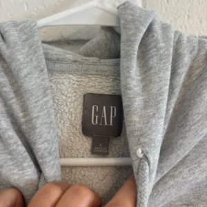 Gap vintage soft relaxed hoodie in grey thumbnail 3