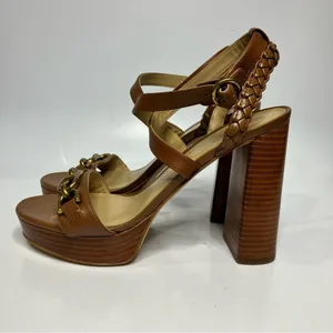 Michael‎ Kors Kailey embellished platform Sandals brown size 9.5 thumbnail 7