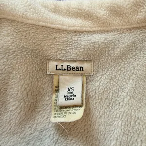 LL Bean Blue Plaid Fleece Lined Flannel Button Up Shirt Jacket Shacket Size XS thumbnail 9